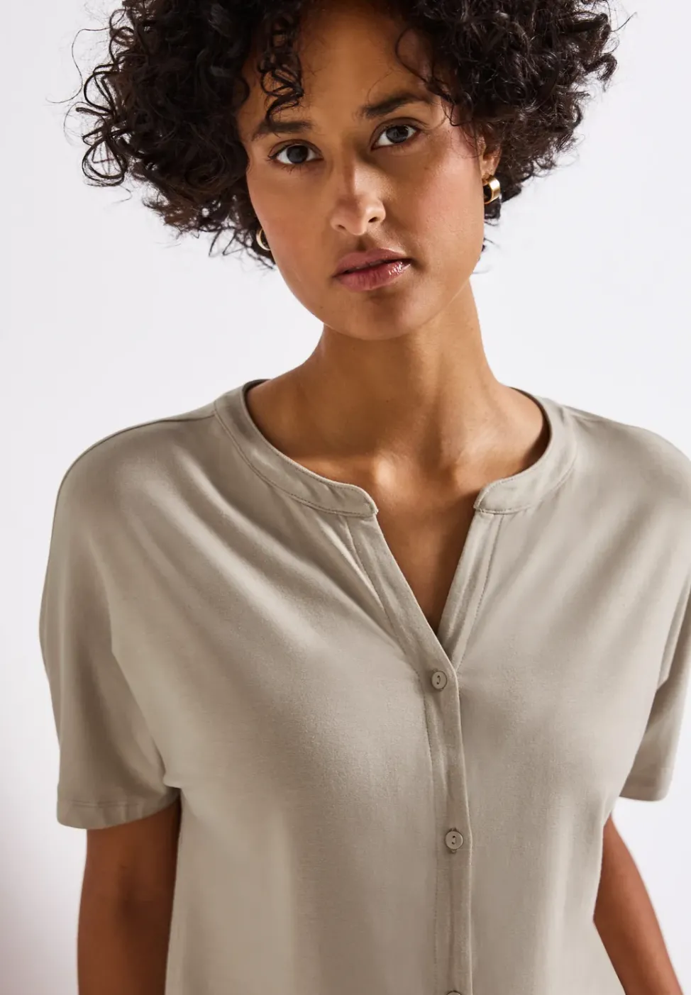Shirt im Tunika-Look