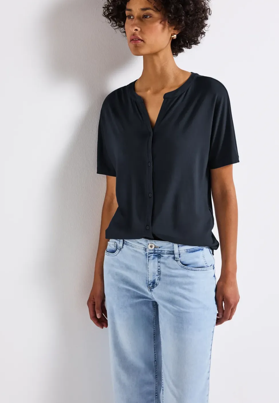 Shirt im Tunika-Look