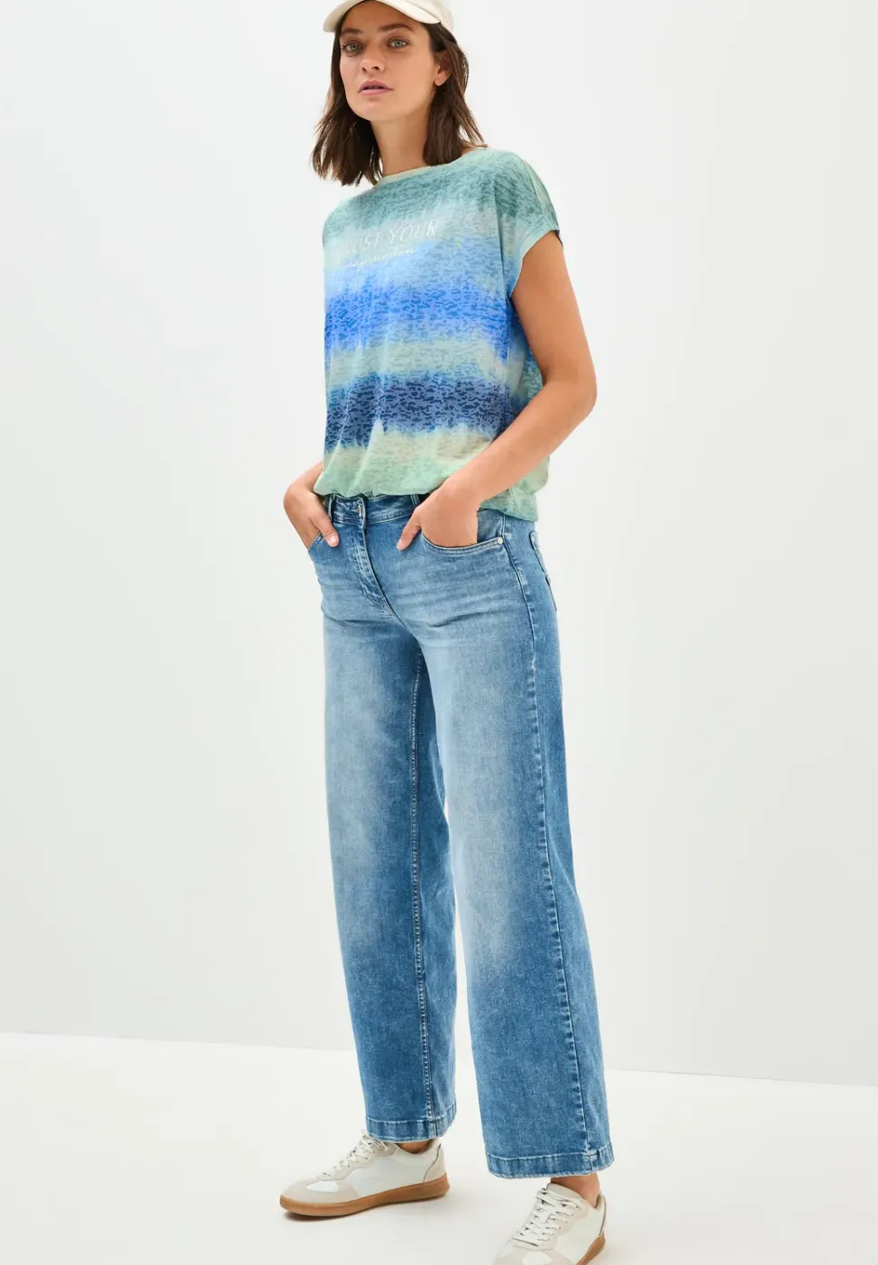 Shirt in Ausbrenner-Optik
