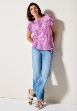 Shirt in Ausbrenner-Optik