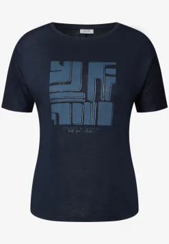 Shirt in Leinen-Optik