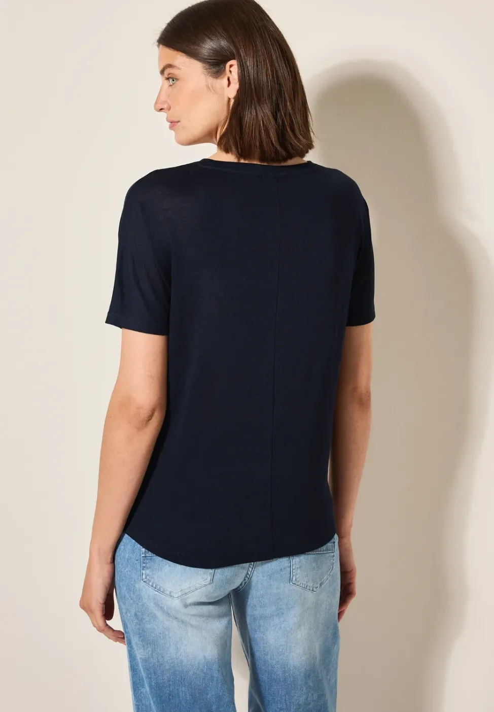 Shirt in Leinen-Optik