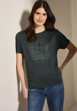Shirt in Leinen-Optik