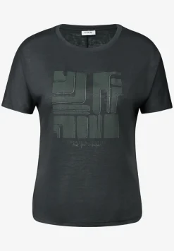 Shirt in Leinen-Optik