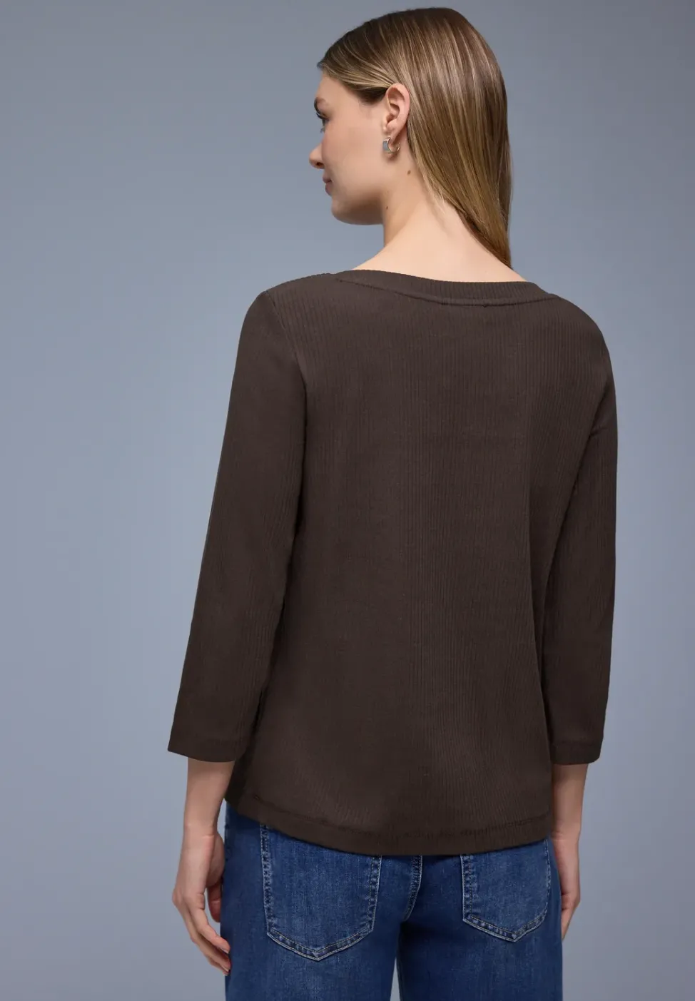 Shirt in Rippstruktur