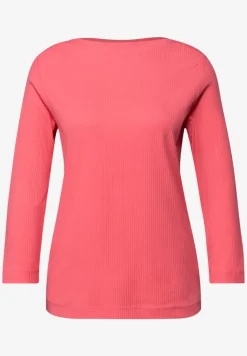 Shirt in Rippstruktur