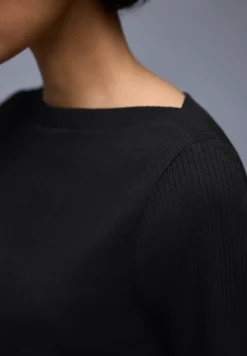 Shirt in Rippstruktur