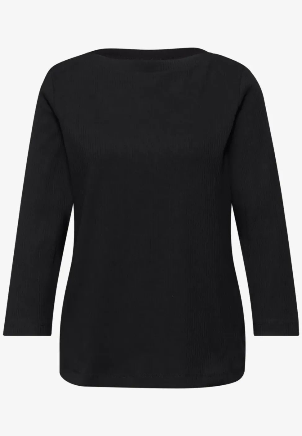 Shirt in Rippstruktur