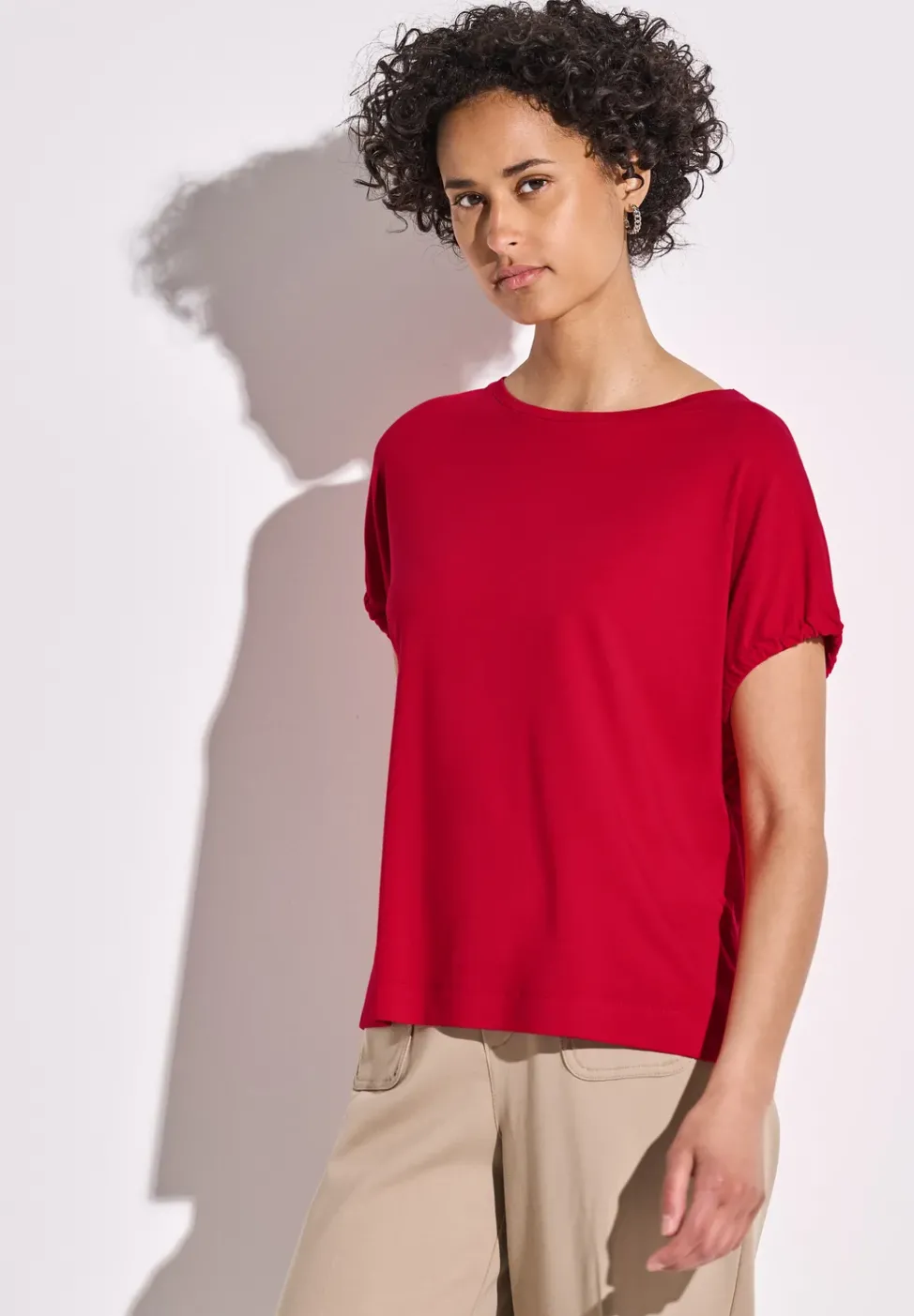 Shirt in Unifarbe