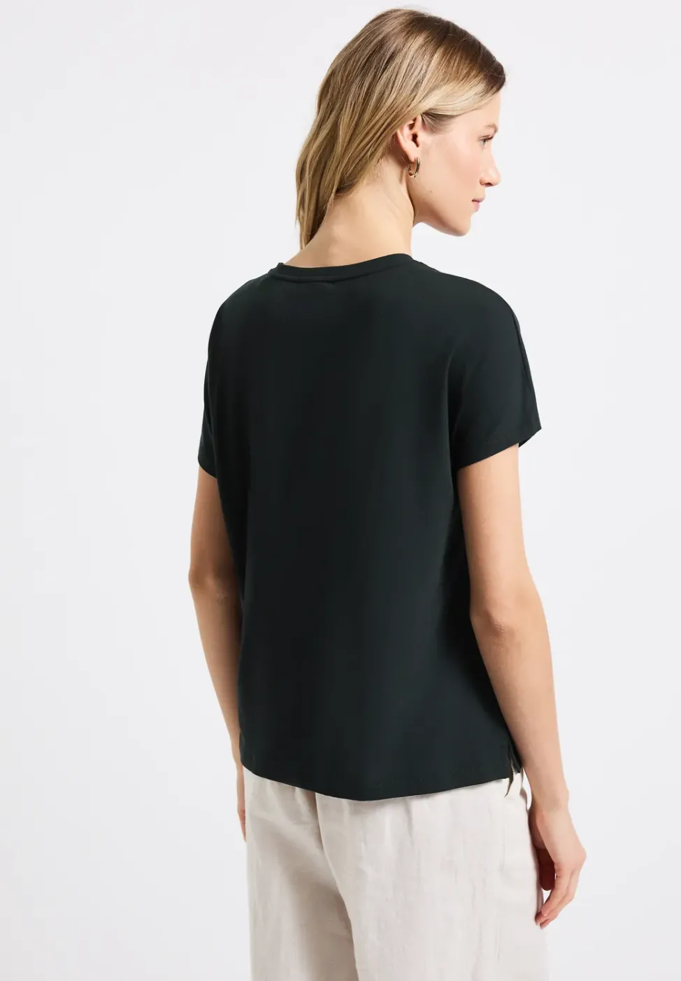 Shirt in Unifarbe