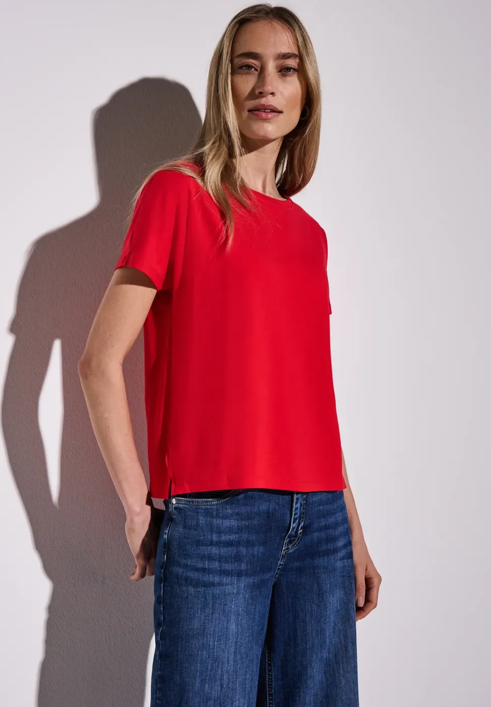 Shirt in Unifarbe