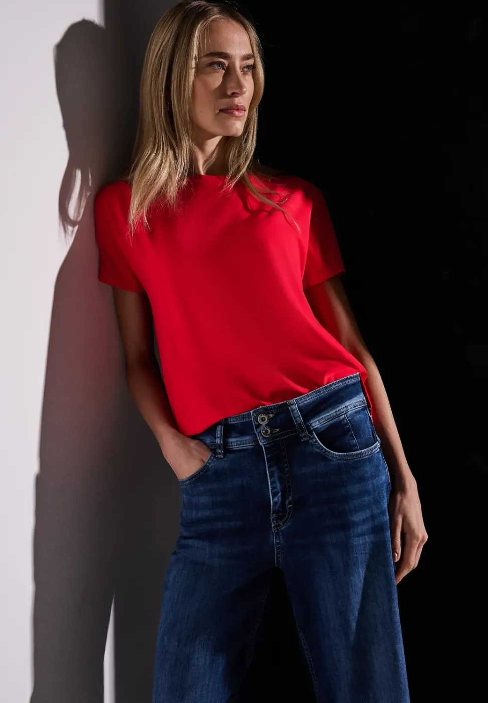 Shirt in Unifarbe
