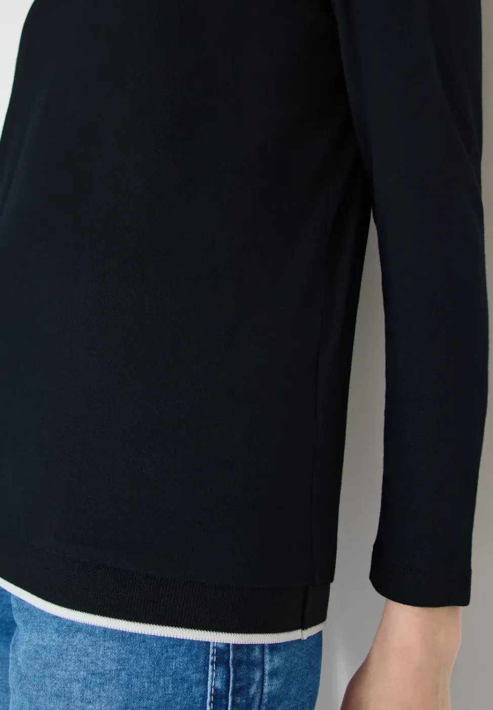 Shirt in Unifarbe
