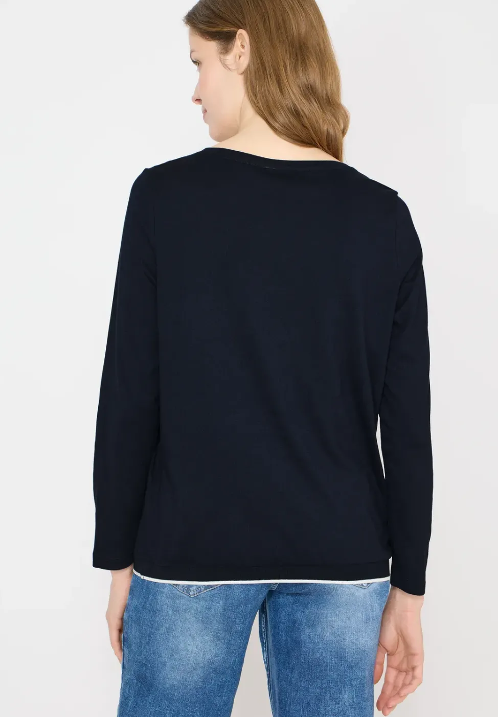 Shirt in Unifarbe