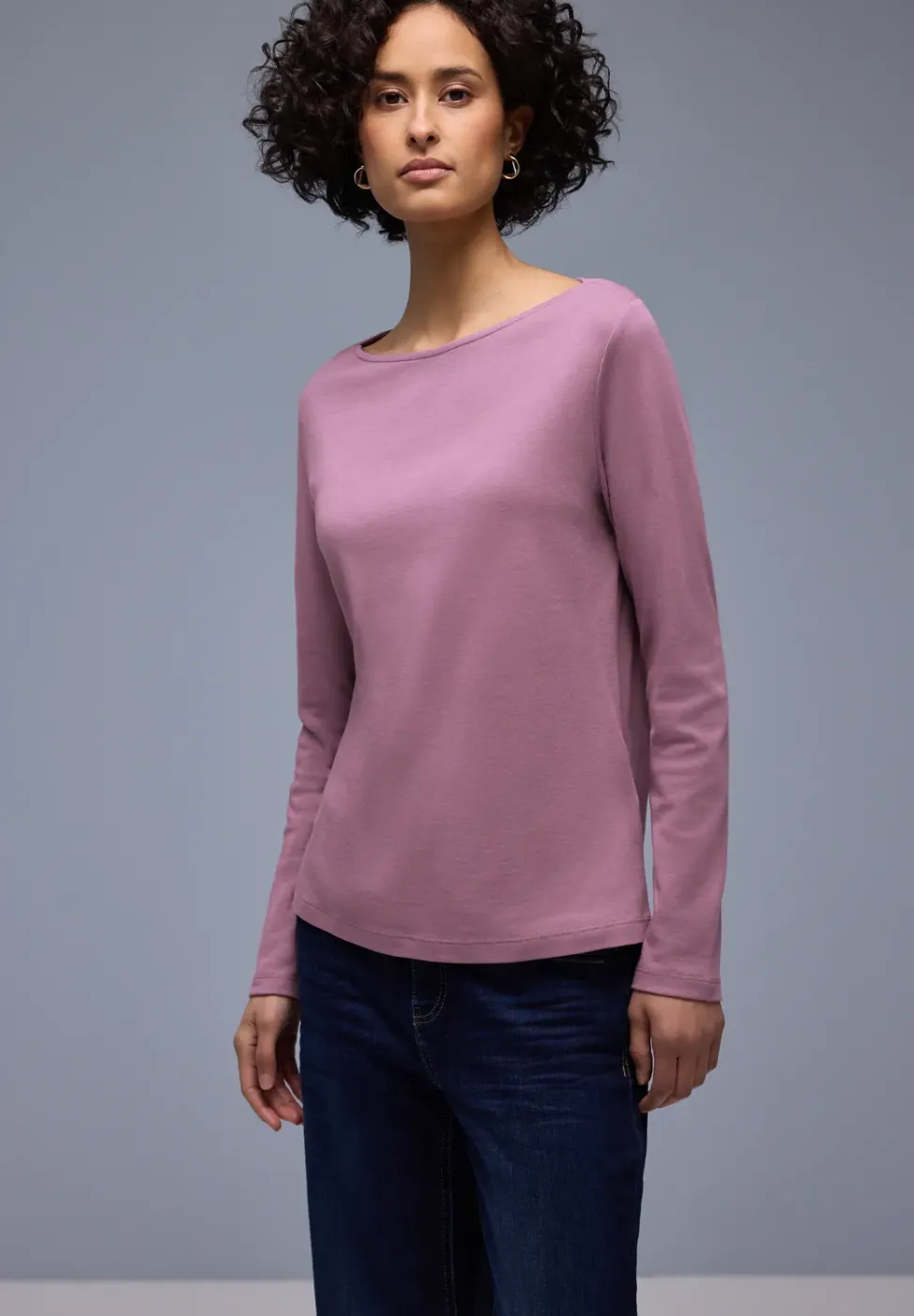 Shirt in Unifarbe