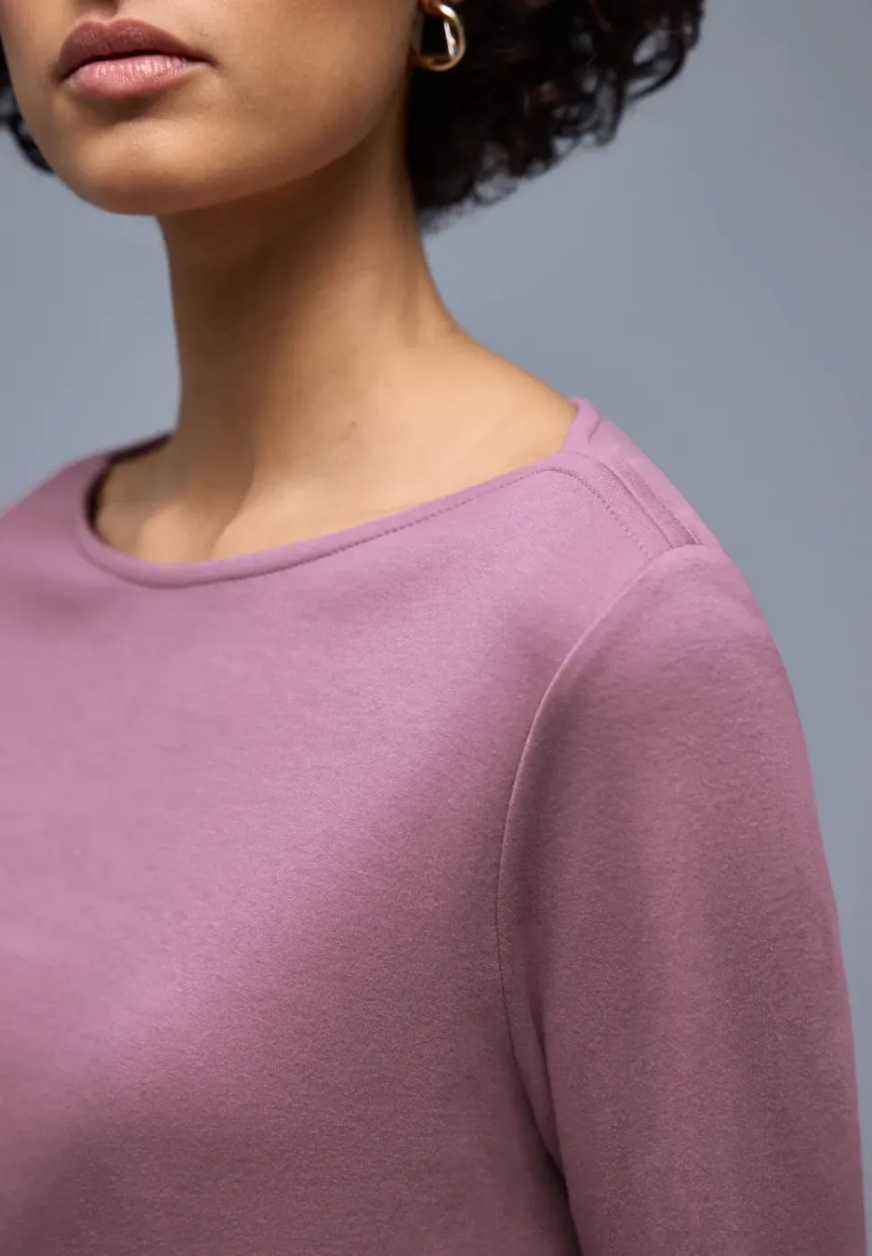 Shirt in Unifarbe
