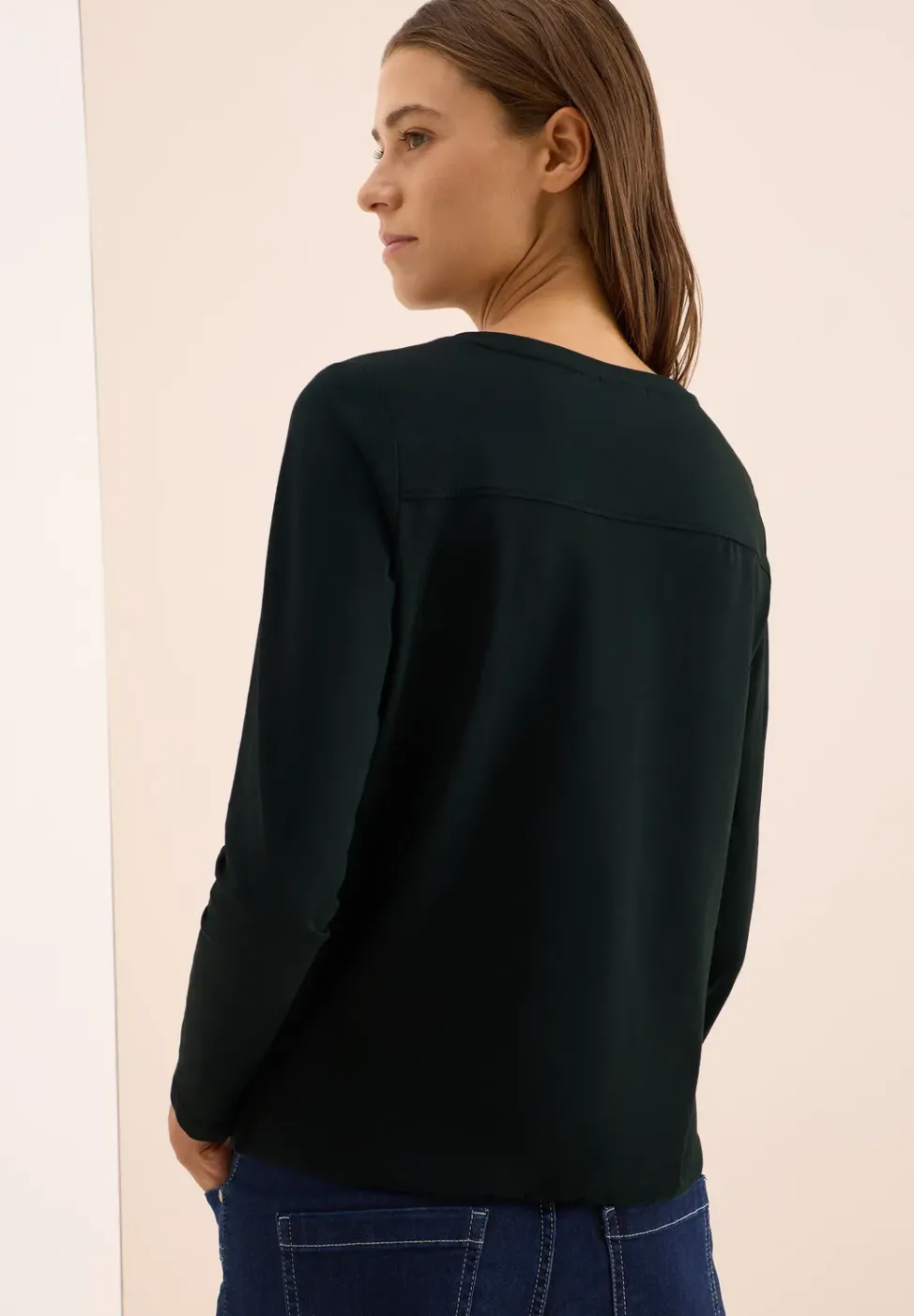 Shirt in Unifarbe