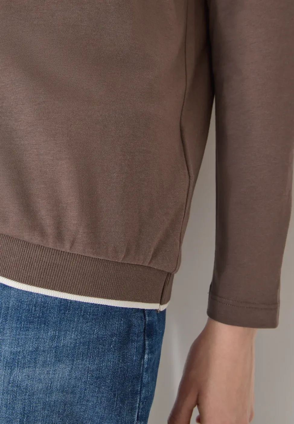 Shirt in Unifarbe