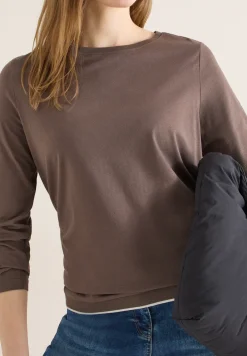 Shirt in Unifarbe