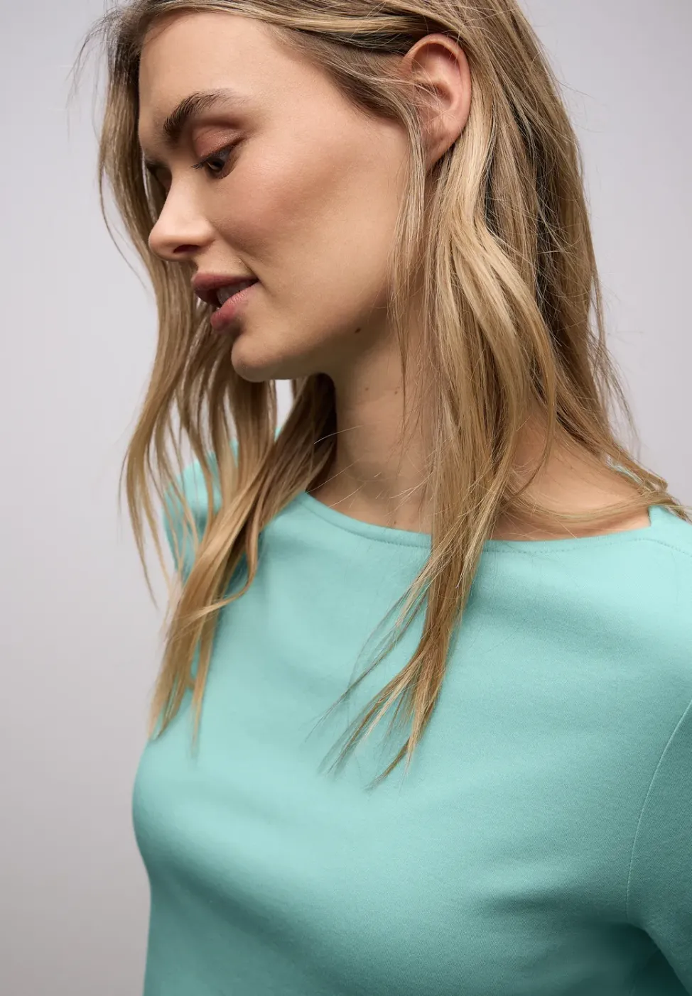 Shirt in Unifarbe