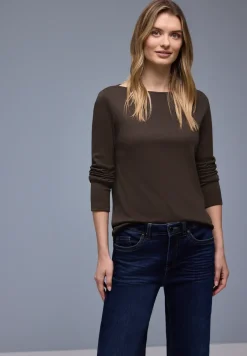 Shirt in Unifarbe