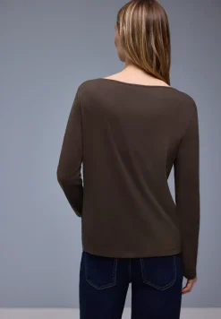 Shirt in Unifarbe