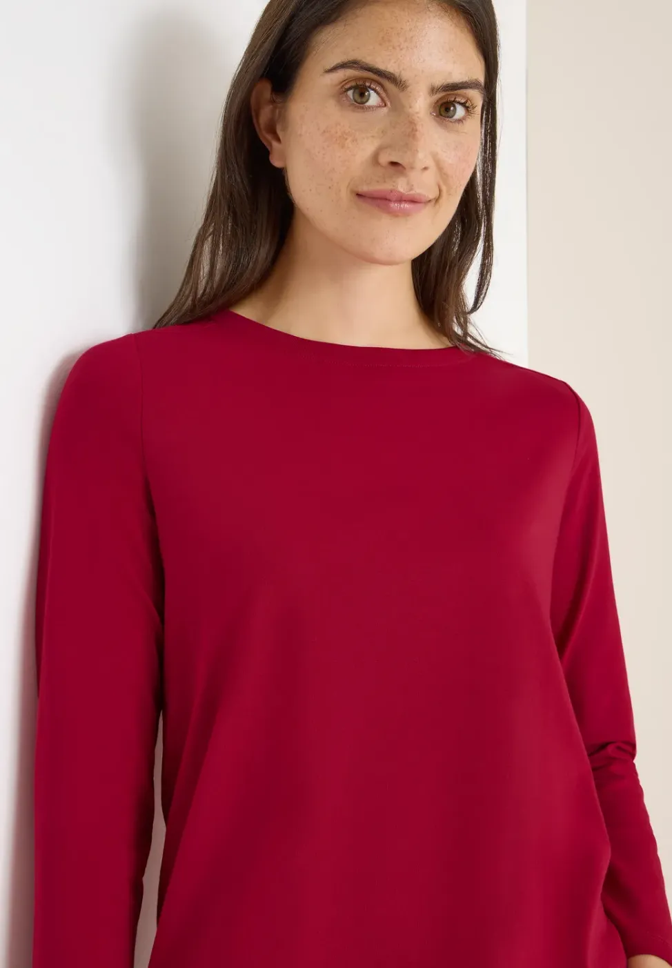 Shirt in Unifarbe
