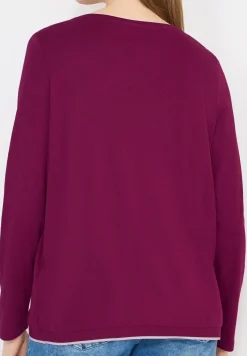 Shirt in Unifarbe