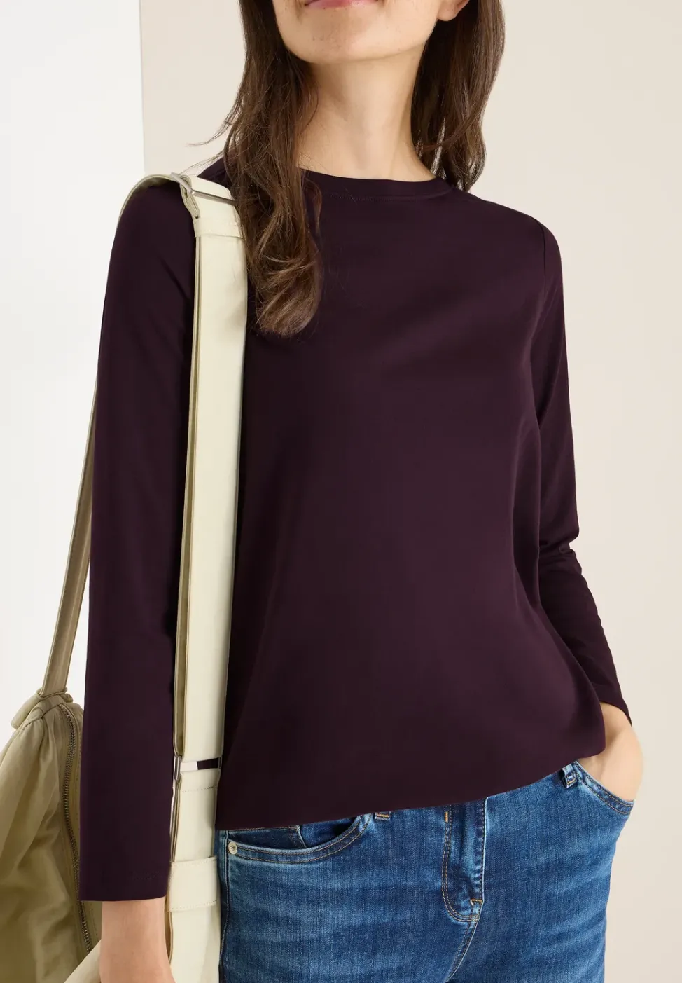 Shirt in Unifarbe