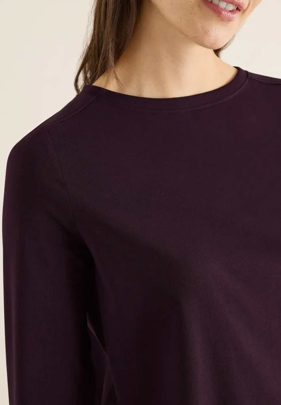 Shirt in Unifarbe