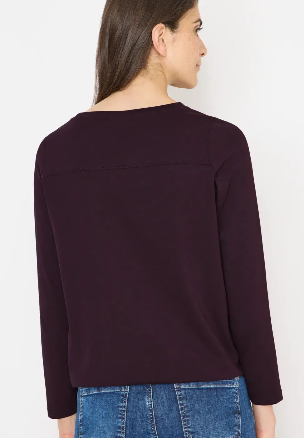 Shirt in Unifarbe