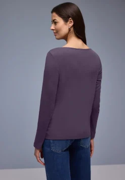 Shirt in Unifarbe