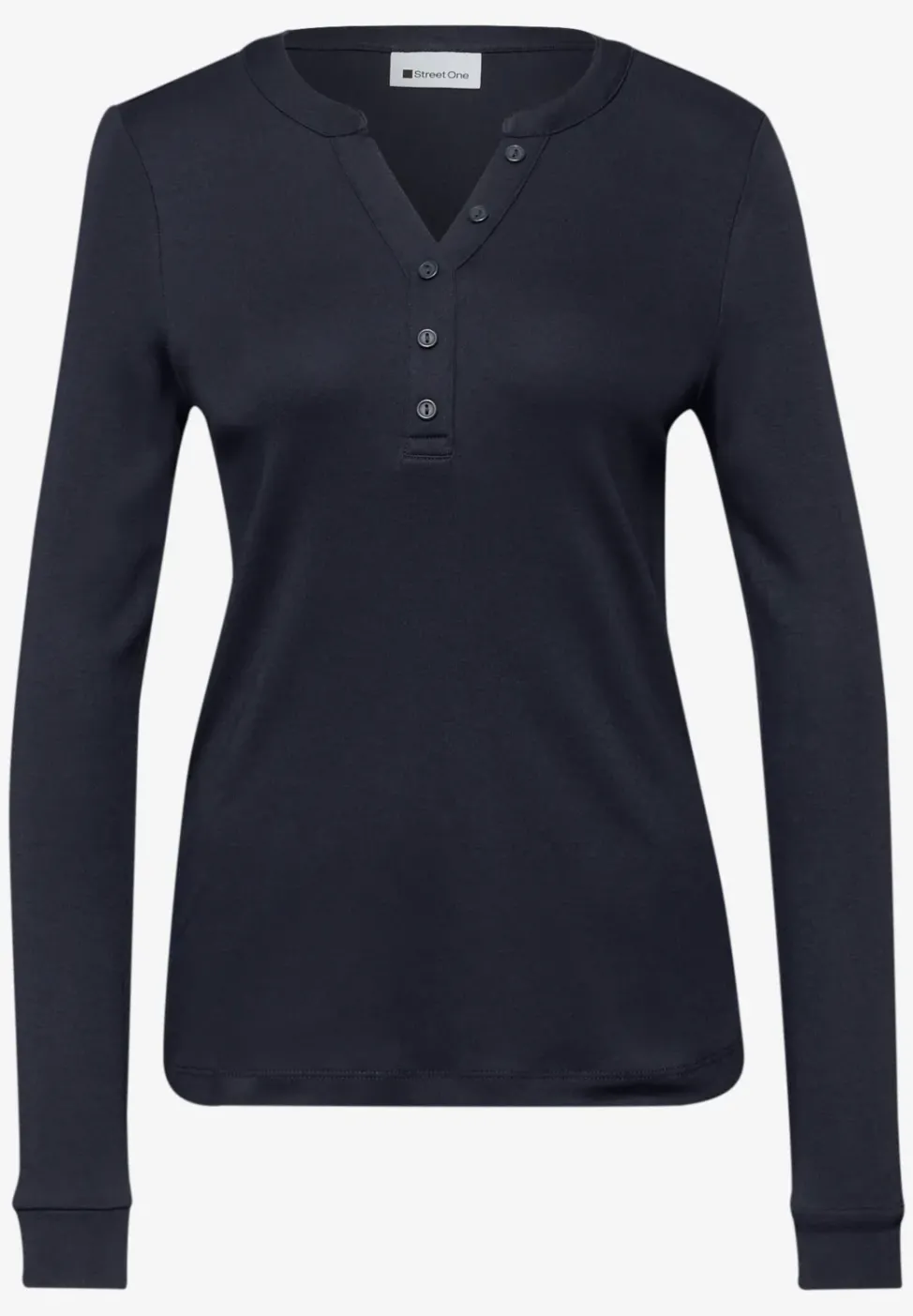Shirt in Unifarbe