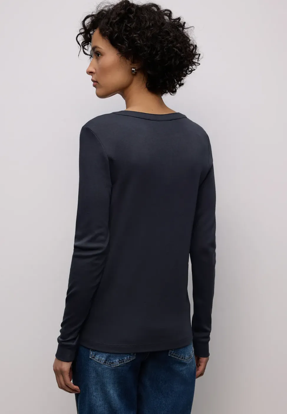 Shirt in Unifarbe