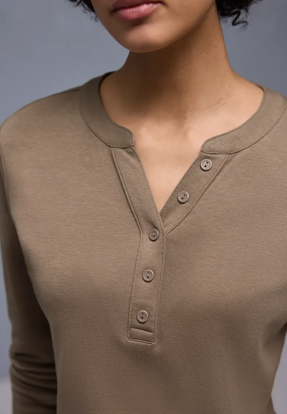 Shirt in Unifarbe