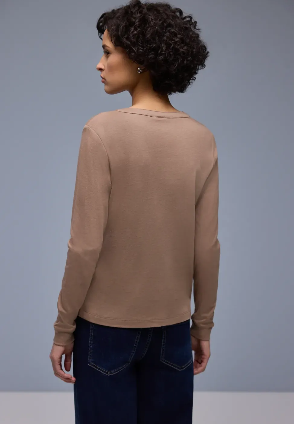 Shirt in Unifarbe