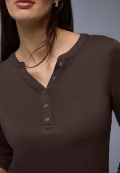 Shirt in Unifarbe
