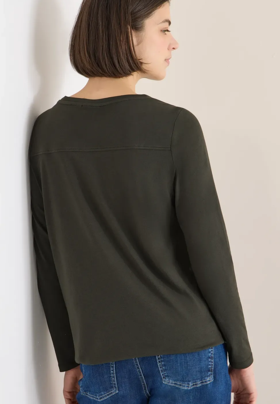 Shirt in Unifarbe