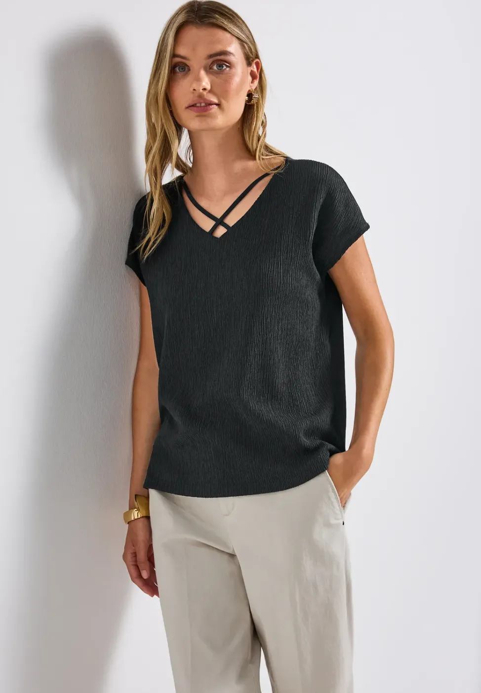Shirt mit Bändern