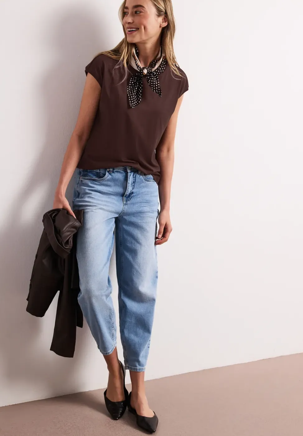 Shirt mit Boatneck und Deko-Detail