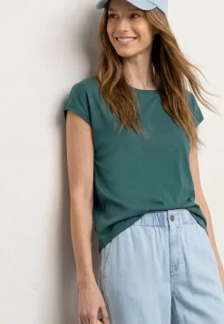 Shirt mit Boatneck und Deko-Detail