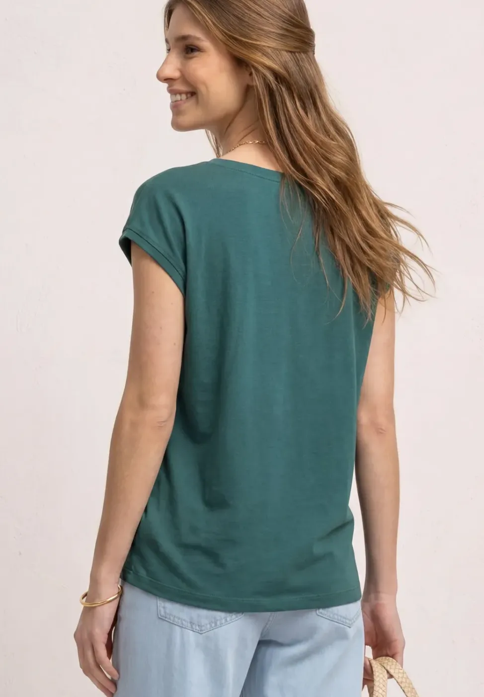 Shirt mit Boatneck und Deko-Detail