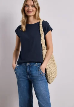Shirt mit Boatneck und Deko-Detail