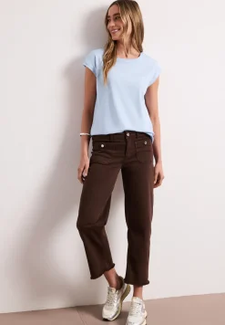 Shirt mit Boatneck und Deko-Detail