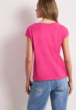 Shirt mit Boatneck und Deko-Detail