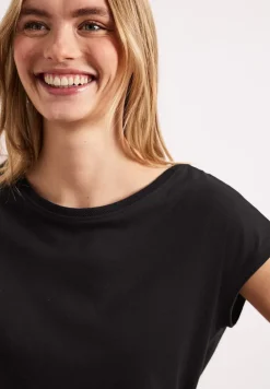 Shirt mit Boatneck und Deko-Detail