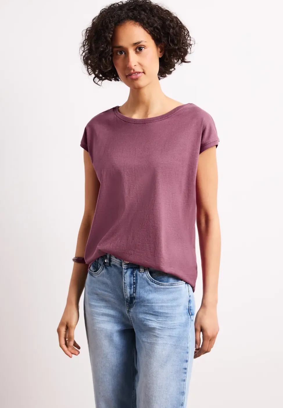 Shirt mit Boatneck und Deko-Detail
