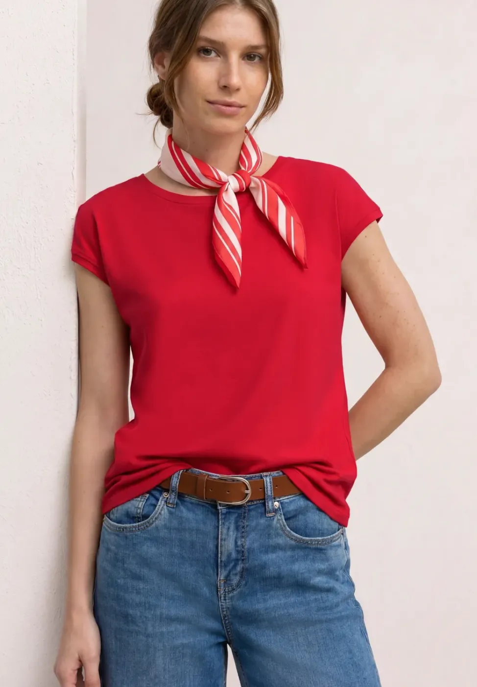 Shirt mit Boatneck und Deko-Detail