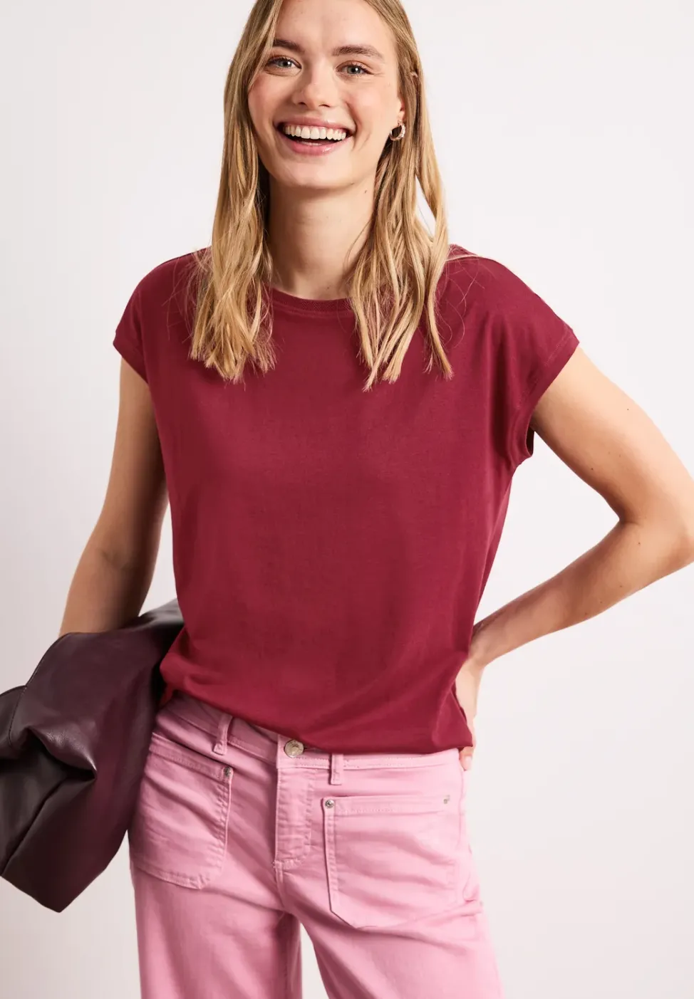 Shirt mit Boatneck und Deko-Detail