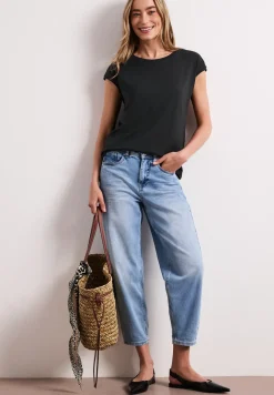 Shirt mit Boatneck und Deko-Detail